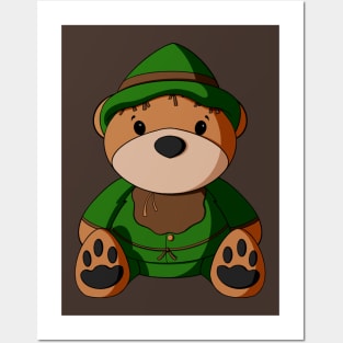 Oz Scarecrow Teddy Bear Posters and Art